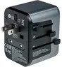 Verbatim Universal-Reiseadapter UTA-03 mit USB-C und USB-A in Schwarz und Silber, 30 W - Bild 2