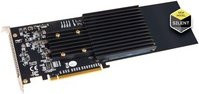 Sonnet Fusion SSD M.2 4x4 PCIe Schnittstellenkarte RAID Controller Card in Schwarz - Bild 1