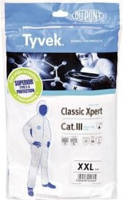 DuPont Tyvek 500 Xpert Schutzoverall Typ 5/6, Weiß, Größe: XXL - Bild 1