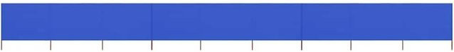 vidaXL 9-teiliges Windschutzgewebe in Azurblau, B: 1200 cm, H: 80 cm - Bild 1