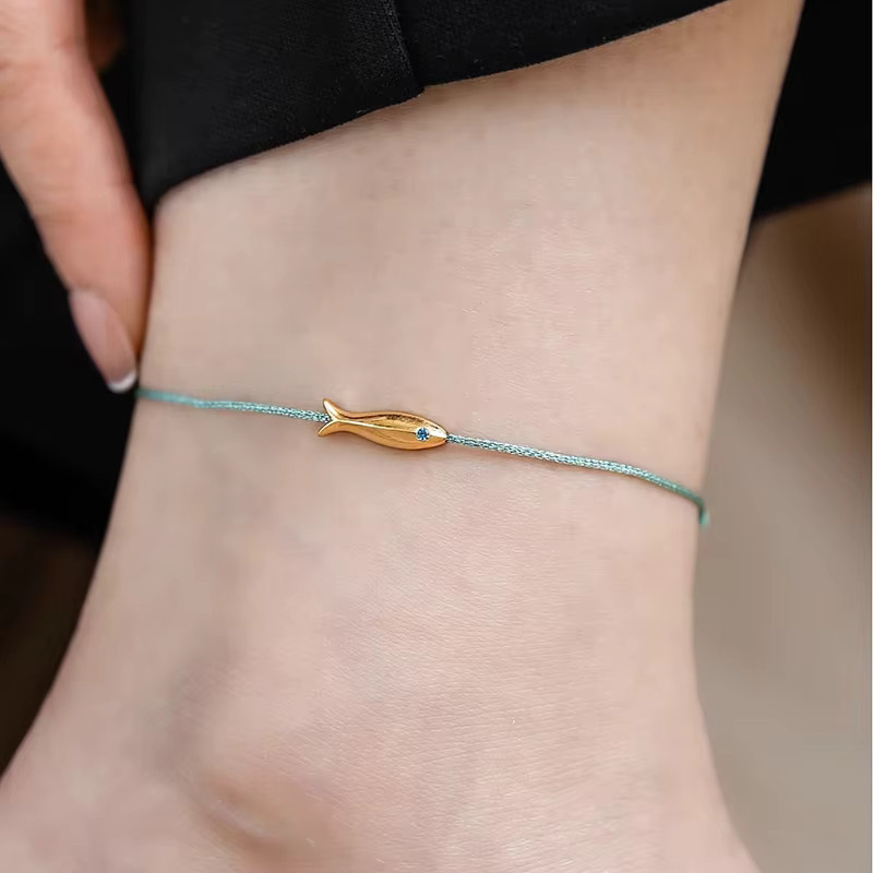 Sommer6 Fisch-Armband, Gold, Damen, minimalistisch - Bild 2