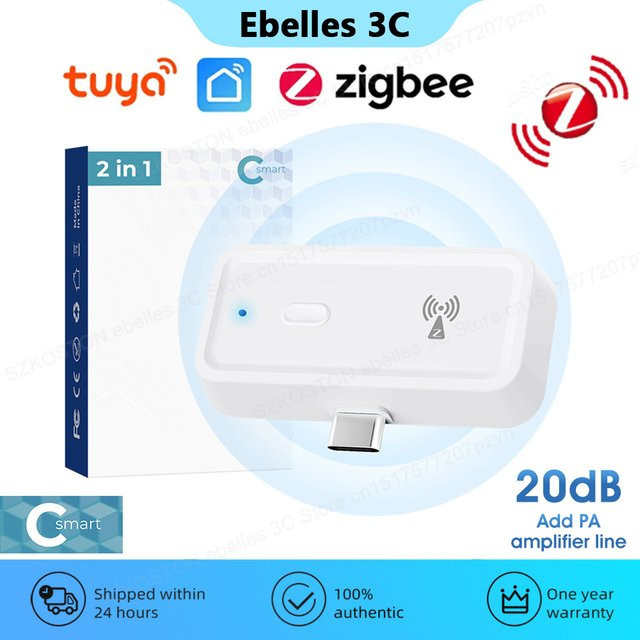 Tuya ZigBee Signal Repeater mit USB-C Port in Weiß zur Erweiterung deiner Smart Home Automation via Smart Life App - Bild 1