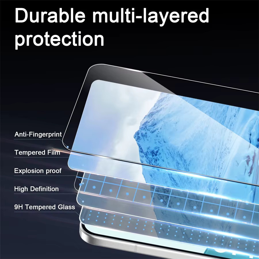 2/4 Stück Gehärtetes Glas Displayschutzfolie für OPPO Reno 15 14 Pro 13 12 F FS 15F 14F 13F 12F 15FS 14FS 13FS 12FS 5G, Transparent - Bild 5