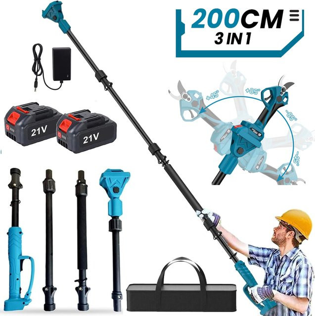 OWJHE Bürstenlose elektrische Kettensäge und Hochastschere mit Teleskopstange für Makita 21V Akku - Bild 1