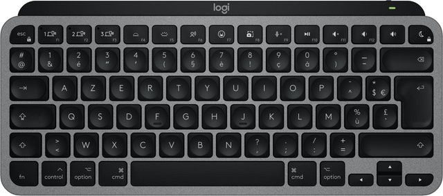 Logitech MX Keys Mini for Mac kabellose kompakte Tastatur mit Hintergrundbeleuchtung Bluetooth LE AZERTY Französisch Space-grau - Bild 1