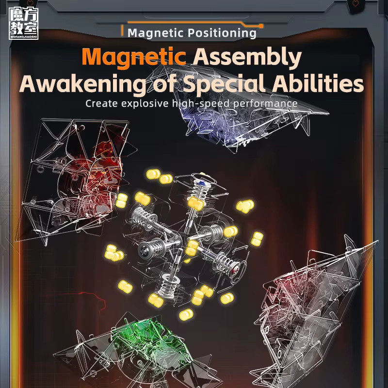Moyu Meilong 3 M V2, Magnetischer Magischer Würfel, Speed Cube, Puzzle - Bild 3