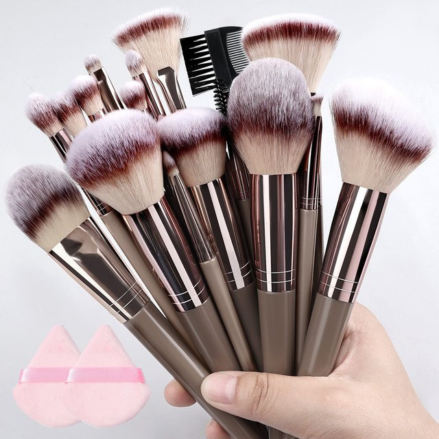 RUNTOIN Make-up-Pinsel-Set, 3-20-teilig, Unisex - Bild 1