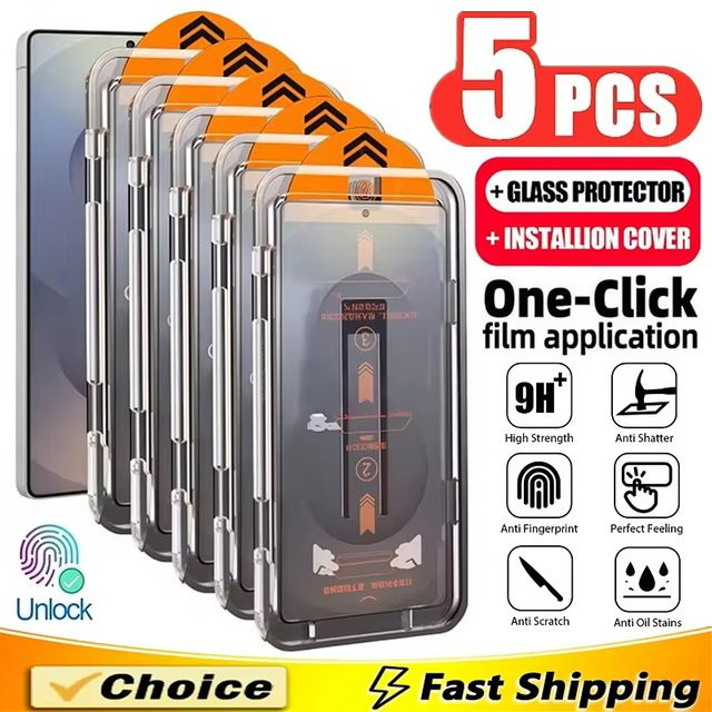 Bolomboy Sichtschutz Displayschutz aus gehärtetem Glas für Samsung Galaxy S26 Ultra S25 Edge S24 S23 S22 S21 Plus, transparent - Bild 1