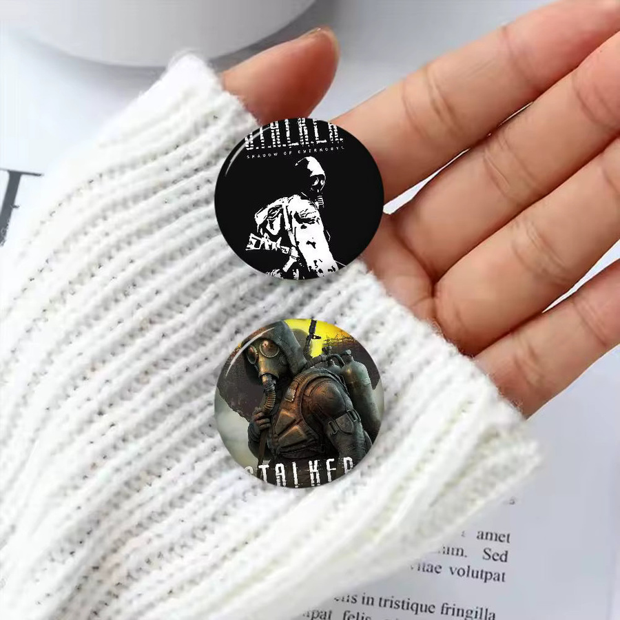 Brosche Game STALKER Anime Button Pin, Handgefertigt - Bild 4