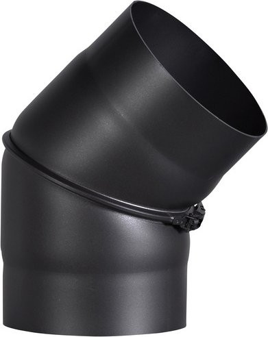 FIREFIX Rohrbogen aus Stahl in Schwarz, Durchmesser: 15 cm, Stärke: 1,8 mm - Bild 1