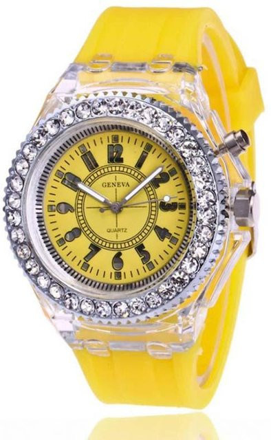 lijianzcx4 Armbanduhr, Quarz, Edelstahl, Gold, Diamant, Kristall, Unisex - Bild 1