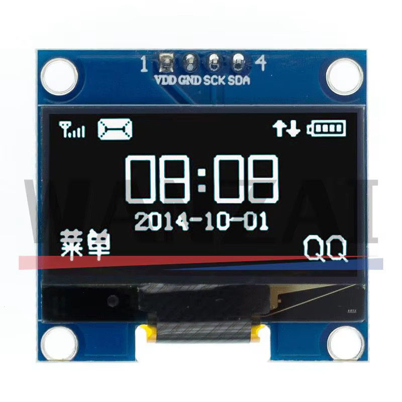 AITEWIN ROBOT 1,3 Zoll OLED-Anzeigemodul mit 128 x 64 Pixeln in Weiß und Blau via SPI/I2C Kommunikationsschnittstelle - Bild 2