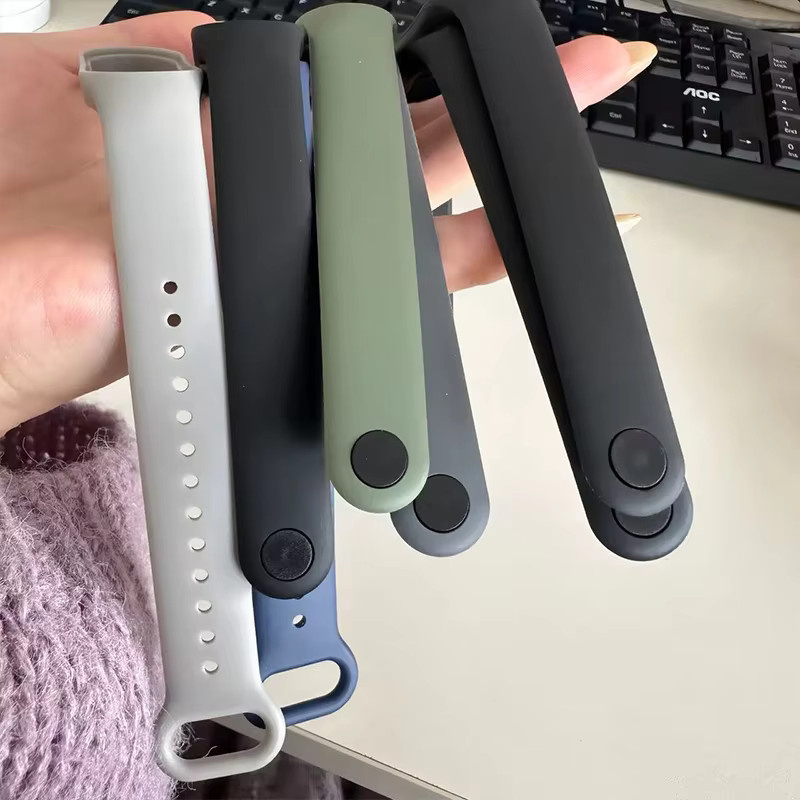 Xiaomi Uhrenarmband Silikon, Schwarz, 3-teilig - Bild 3