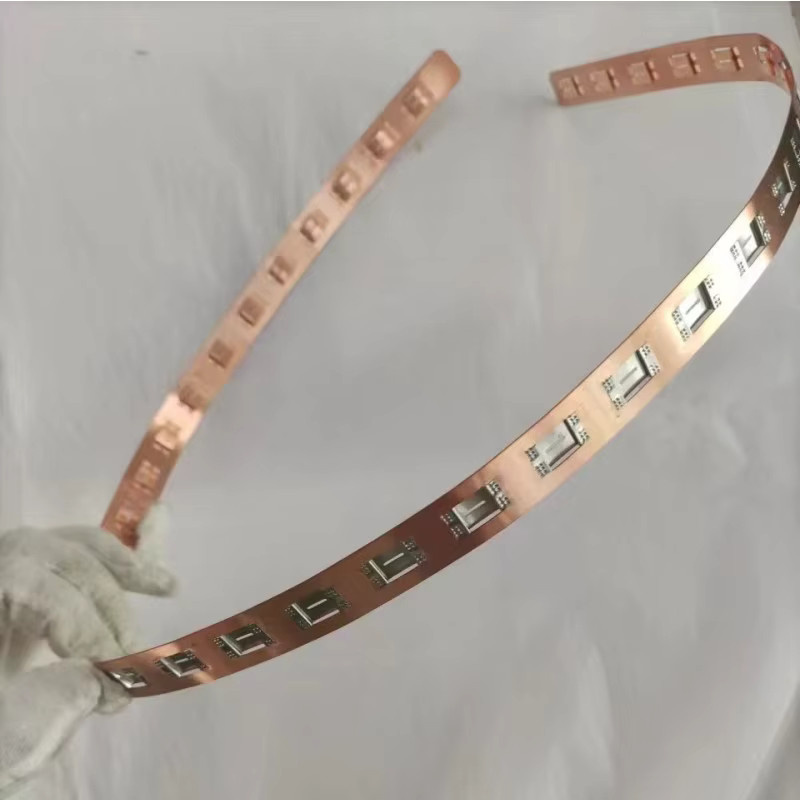 PunChron Reinkupfer-Stromschiene mit 0,3 mm Dicke und 21,4 mm Mittelabstand, frei zuschneidbar - Bild 2
