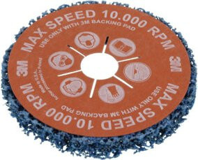 3M Grobreinigungsscheibe mit SiC und Glasfiberrücken in Multicolor, Durchmesser: 115 mm - Bild 1