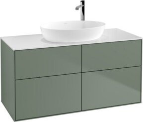 V&B Waschtischunterschrank Finion in Weiß lackiert, Breite: 120 cm, Tiefe: 50,1 cm - Bild 1