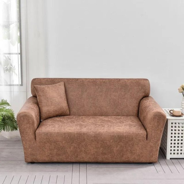 Wasserdichter und rutschfester Sofabezug aus Kunstleder von Household supplies MH, schmutzabweisend und waschbar, Single Breite: 90 cm, Höhe: 140 cm - Bild 1