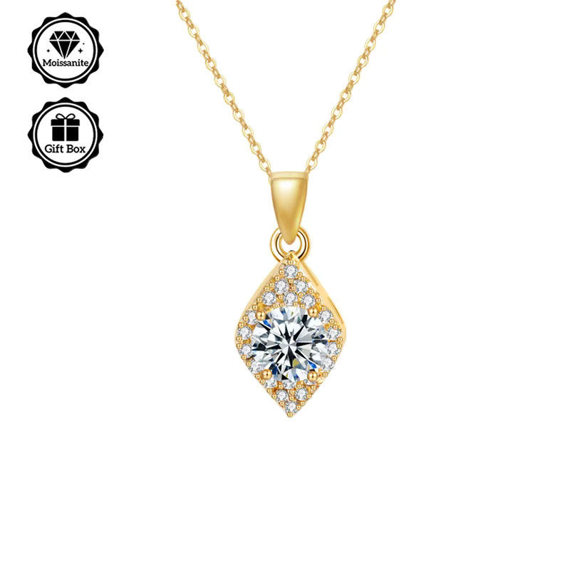 LAMVOICE Halskette, Moissanit, Gold, Damen - Bild 2