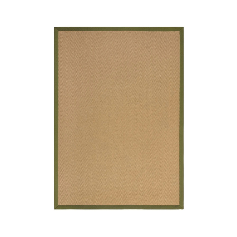 Flair Rugs Kurzflorteppich Kira in Beige-Grün mit Jute-Anteil und Herringbone-Muster, B/T: 120 x 170 cm - Bild 2