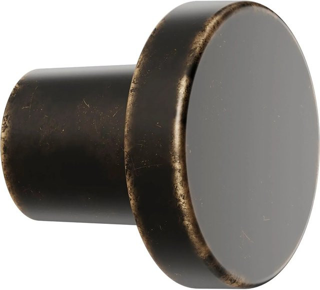 Furnipart Möbelknopf Dot in Braun Antik aus Zinkdruckguss, Durchmesser: 30 mm, Tiefe: 26 mm - Bild 1