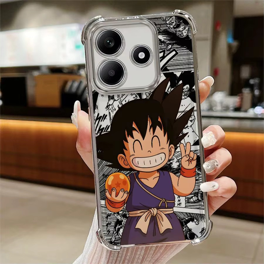 Xiaomi Handyhülle Dragon Ball Goku Design Soft Cover für Redmi Note 14 Pro Plus 13 12 11 10S 9S Multicolor - Bild 2
