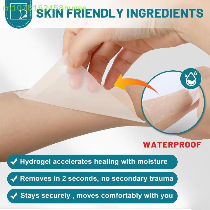 Heabety Hydrokolloid-Pflaster-Dressings, 1 Rolle, wasserdicht, selbstklebend - Bild 2