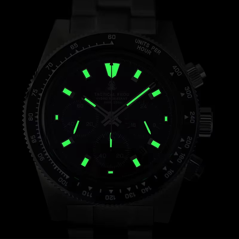 Tactical Frog Chronograph, Solar, Edelstahl, Saphirglas, 20 ATM, Herren - Bild 3