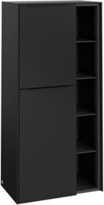 Villeroy & Boch Subway 3.0 Mittelschrank mit Glastüren in Blau, B/H/T: 57,4 x 120 x 36,2 cm - Bild 1