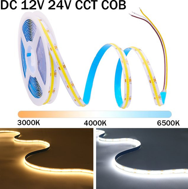 XUNATA CCT COB LED-Streifen dimmbar multicolor, 240 cm Länge - Bild 1