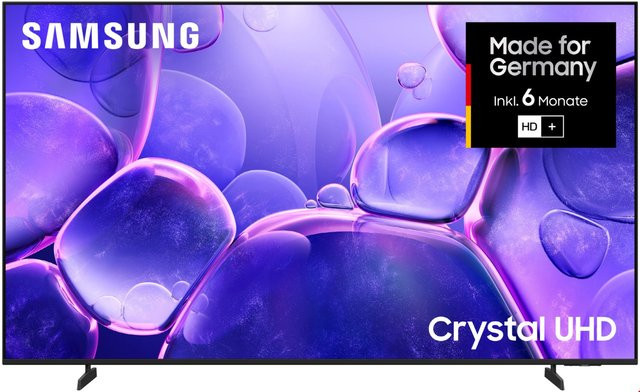 Samsung Crystal UHD Smart-TV GU65U8079FU 65 Zoll 4K Ultra HD LED-Technik Schwarz mit Sprachsteuerung - Bild 1