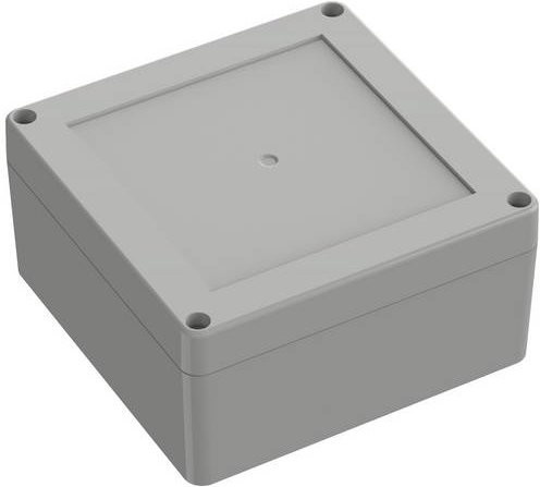 TRU COMPONENTS Universal-Gehäuse TC-10860668 aus Polycarbonat in Lichtgrau, B/T/H: 11,98 x 11,98 x 1,2 cm - Bild 1