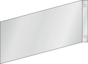 nVent HOFFMAN Fahnenschild zur Wandmontage in Silber, Typ 01400 - Bild 1