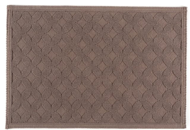 Badematte RHOMTUFT Seaside in Beige aus Baumwolle, B/T: 90 x 60 cm - Bild 1