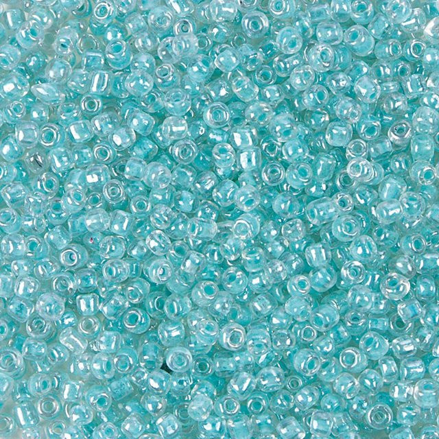 Rico Design Rocailles Perlen, 3,1 mm, Transparent/Hellmint, Unisex - Bild 1