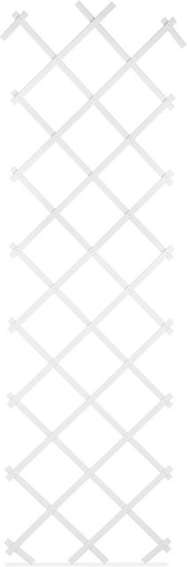 Relaxdays Rankgitter 3er Set aus Kunststoff in Weiß, ausziehbar für Garten, Terrasse und Balkon, Höhe: 180 cm, Breite: 60 cm, Tiefe: 2 cm - Bild 1