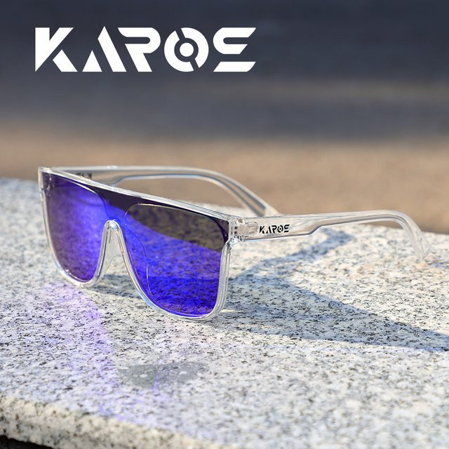 Karos YZ2014 Sonnenbrille, quadratisch, Vollrand, Kunststoff, schwarz, polarisiert - Bild 1