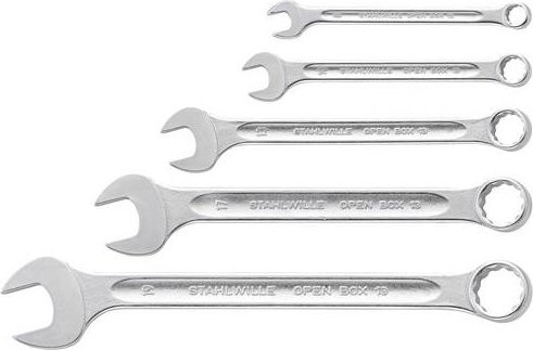 Stahlwille 96400809 Ring-Maulschlüssel-Satz 5-teilig Metrisch 8 - 19 mm Silber - Bild 1