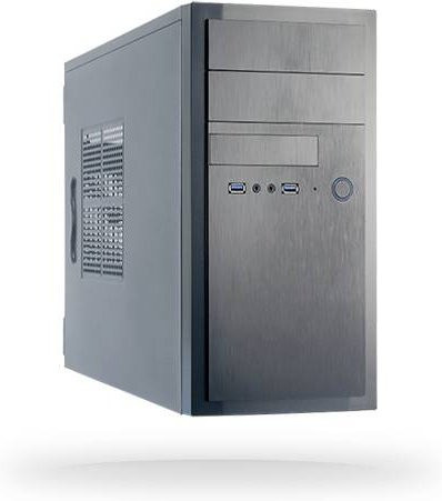 Chieftec HT-01B-350GPB Midi-Tower PC-Gehäuse in Schwarz für Micro-ATX mit USB-A und USB-C - Bild 2