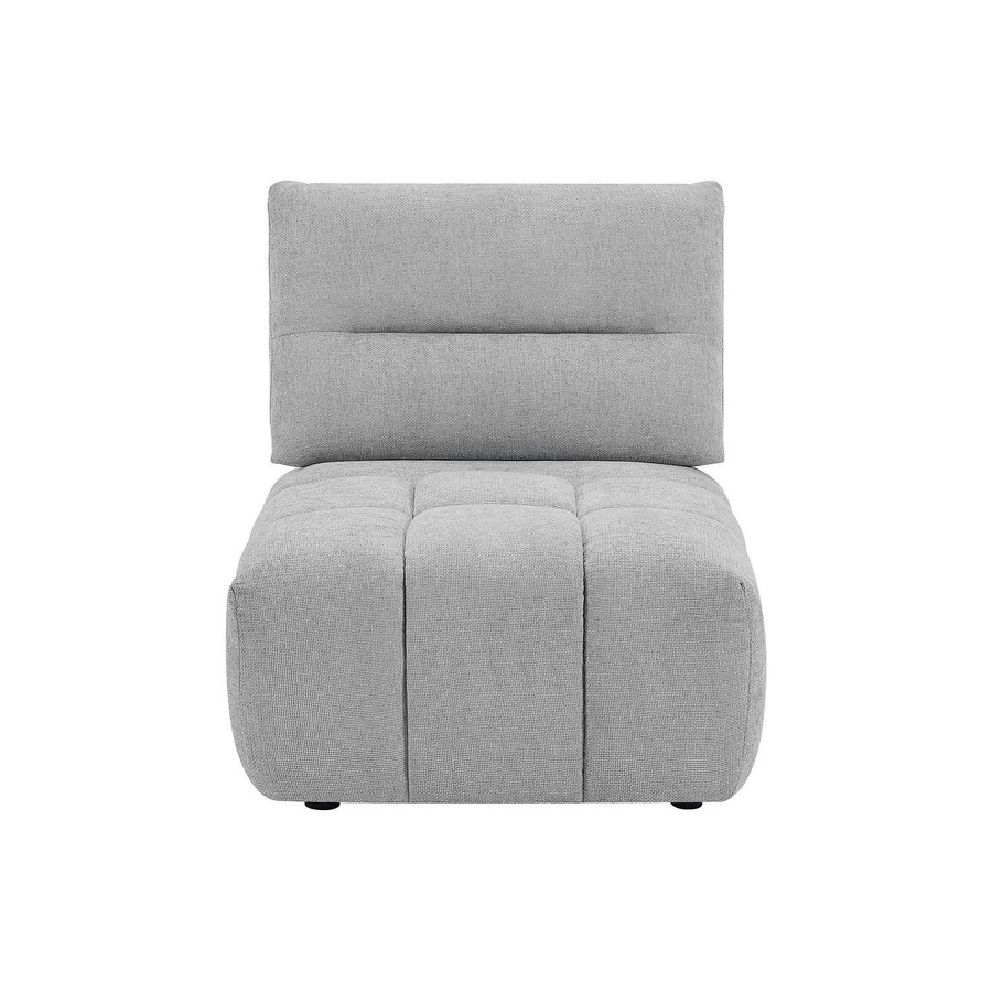 Vente-unique Sessel Apoliu mit gerader Rückenlehne in Hellgrau, Breite: 86 cm - Bild 2