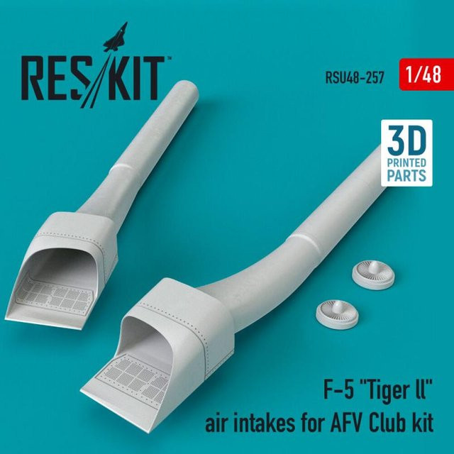 AFV Club F-5 Tiger II Air Intakes, 3D Printed - Bild 1