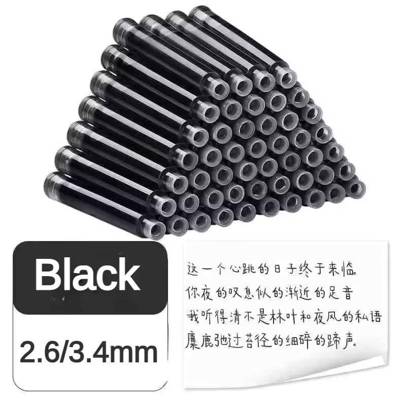 JINHAO Füllfederhalter Tintenpatronen in Schwarz und Blau für Hongdian und Majohn, 10er oder 500er Packung - Bild 3