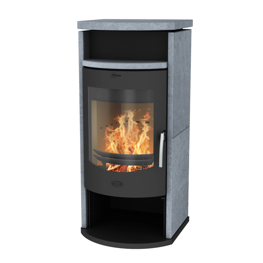 Fireplace Kaminofen Barcelona Speckstein Schwarz 8,1 kW - Bild 2