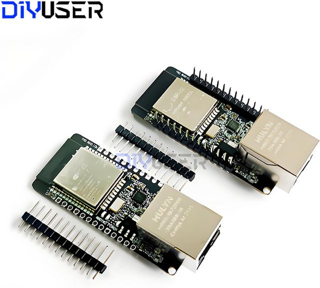 DIYUSER WT32-ETH01 Ethernet WIFI Bluetooth Modul mit ESP32 MCU für industrielles IoT und Modbus TCP, Schwarz - Bild 1