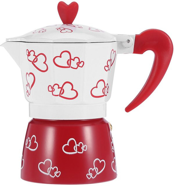 Tooarts Aluminium Kaffeemaschine und Wasserkocher in Rot für Haushalt und Büro, B/T/H: 19,5 x 18,0 x 10,0 cm - Bild 1