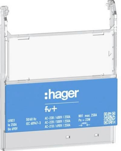 Hager Hinweisschild Blau 1 Stück - Bild 1