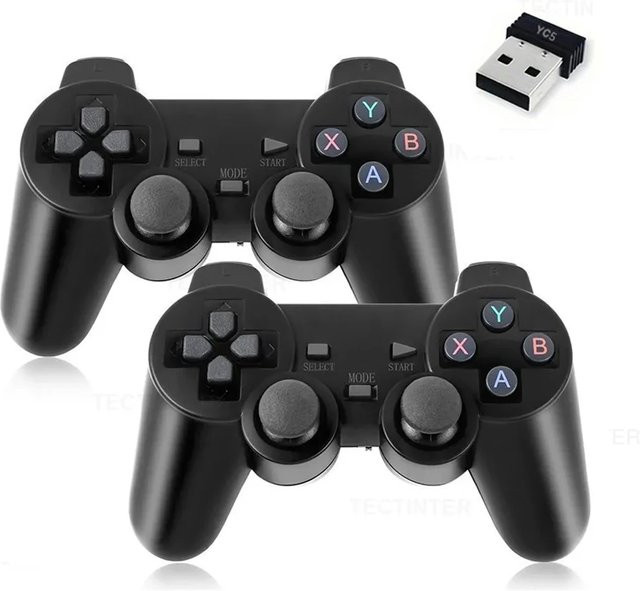 SMVP Kabelloser 2,4GHz Gamepad in Schwarz für PC und Android TV, kompatibel mit M8, GD10 und X2 Videospielkonsolen - Bild 1