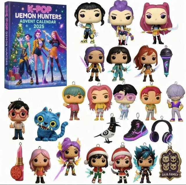 Huntrix Rumi Mira Zoey SAJA Boys Derpy Tiger Adventskalender, ab 14 Jahre - Bild 1