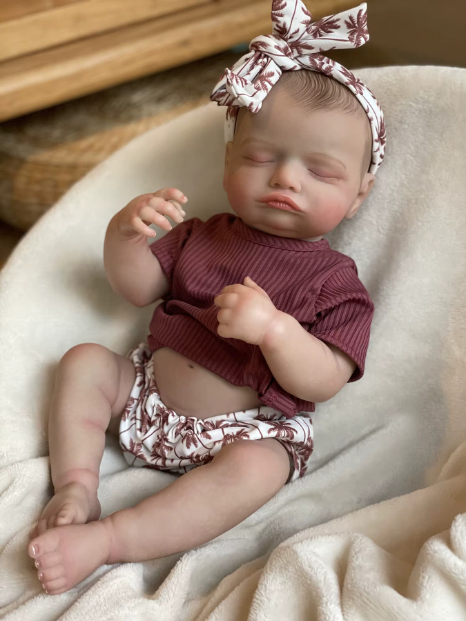 OtardDolls Rosalie Bebe wiedergeborenes Mädchen und Junge, Puppe, 50 cm - Bild 2