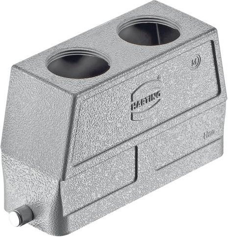 HARTING Tüllengehäuse aus Kunststoff in Silber, Artikelnummer 19 30 024 0457 - Bild 1