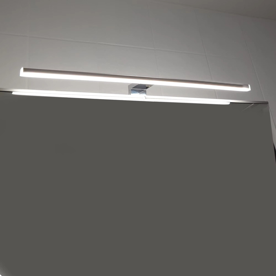 DILUMEN LED Spiegelleuchte für das Badezimmer, Farbe: Chrom/Silber, Lichtfarbe: Neutralweiß 4000K, Breite: 60 cm, 10W, 820LM, IP44 - Bild 2